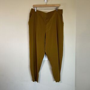 ATHLETA‎ Size 20 Brooklyn Ankle Pants Yellow/Gold Lightweight